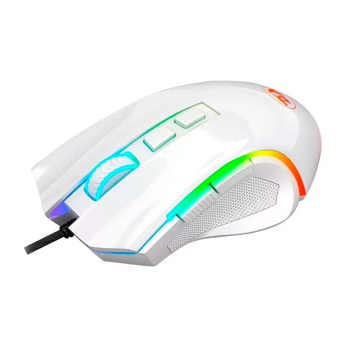 REDRAGON - Redragon GRIFFIN WHITE M607W  Mouse Gamer RGB 7,200 DPI, Precisión