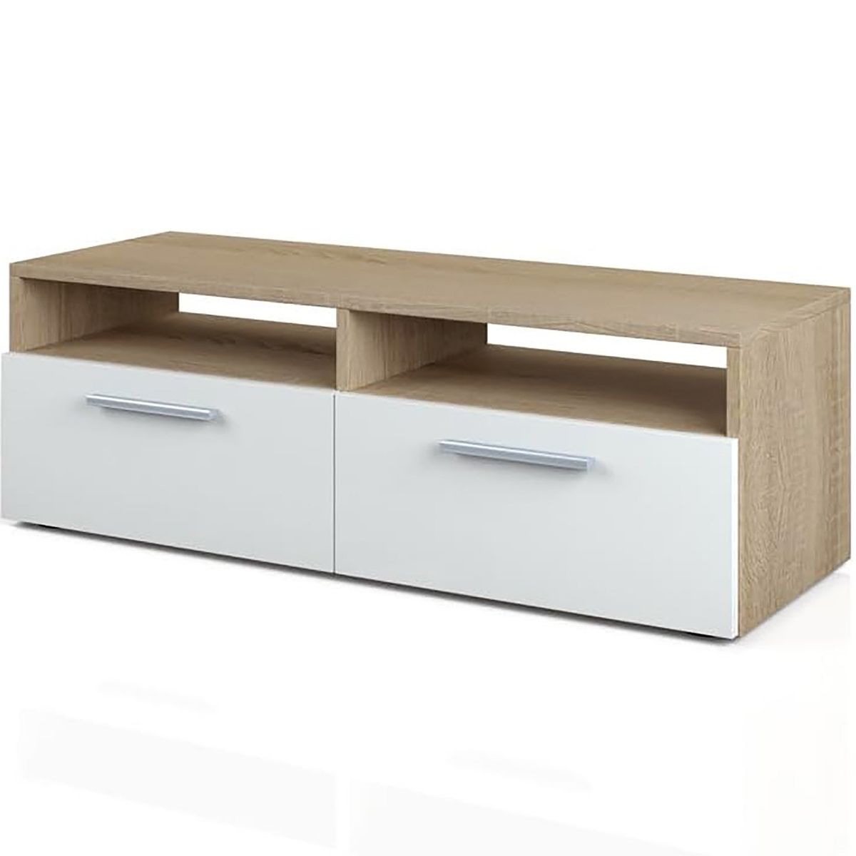 VILLA HOGAR - Mesa de TV 50 pulgadas Bahia roble rustico - Villa Hogar