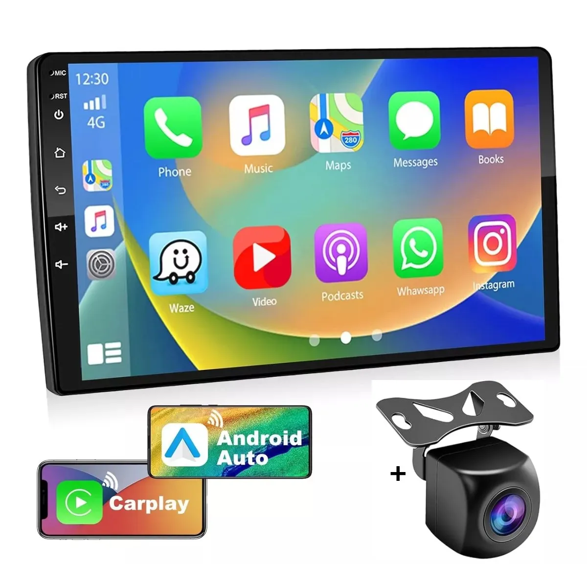 GENERICO - Autoradio Android 9 Pulgadas Carplay & Android Con Tv Apk