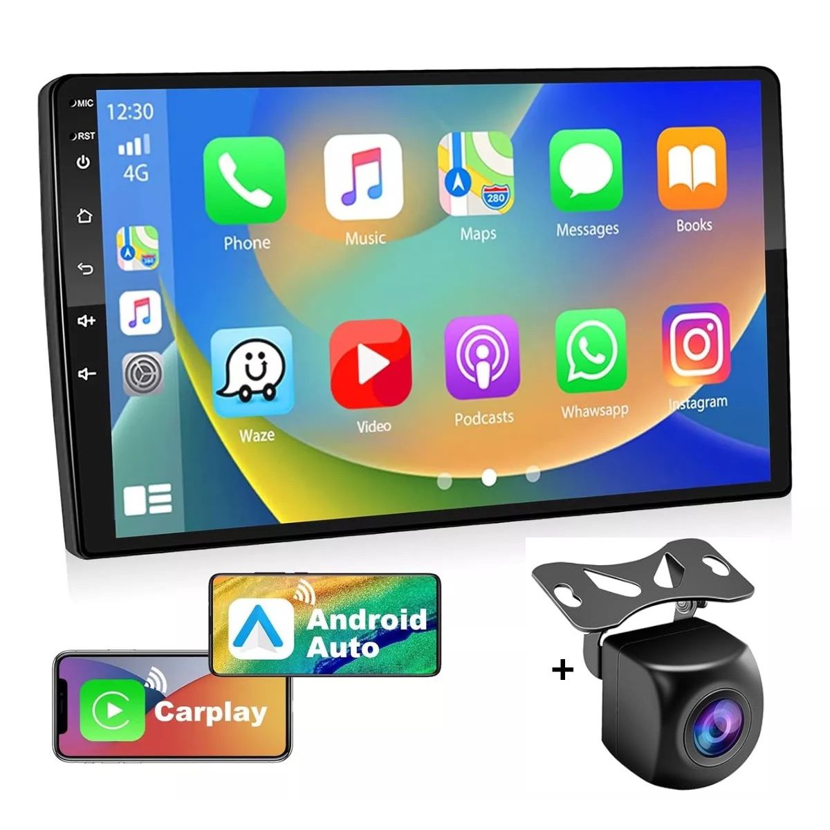 GENERICO - Autoradio Android 10 Pulgadas Carplay & Android Con Tv Apk