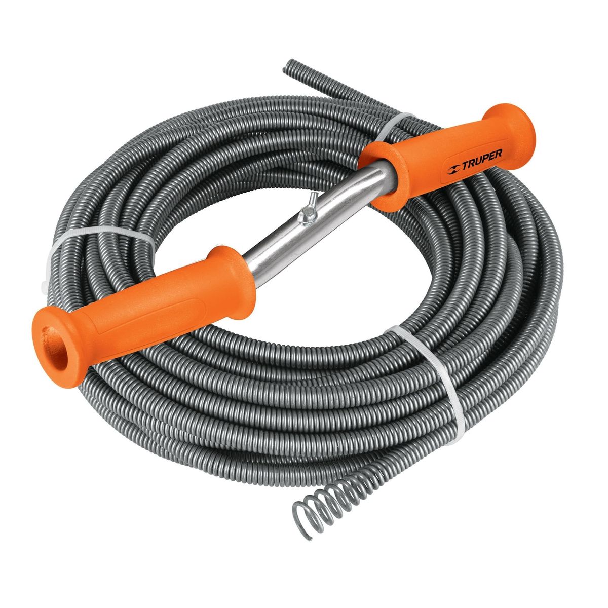 TRUPER - Desatorador de drenaje y tuberías de 15 m tipo barreno con manivela