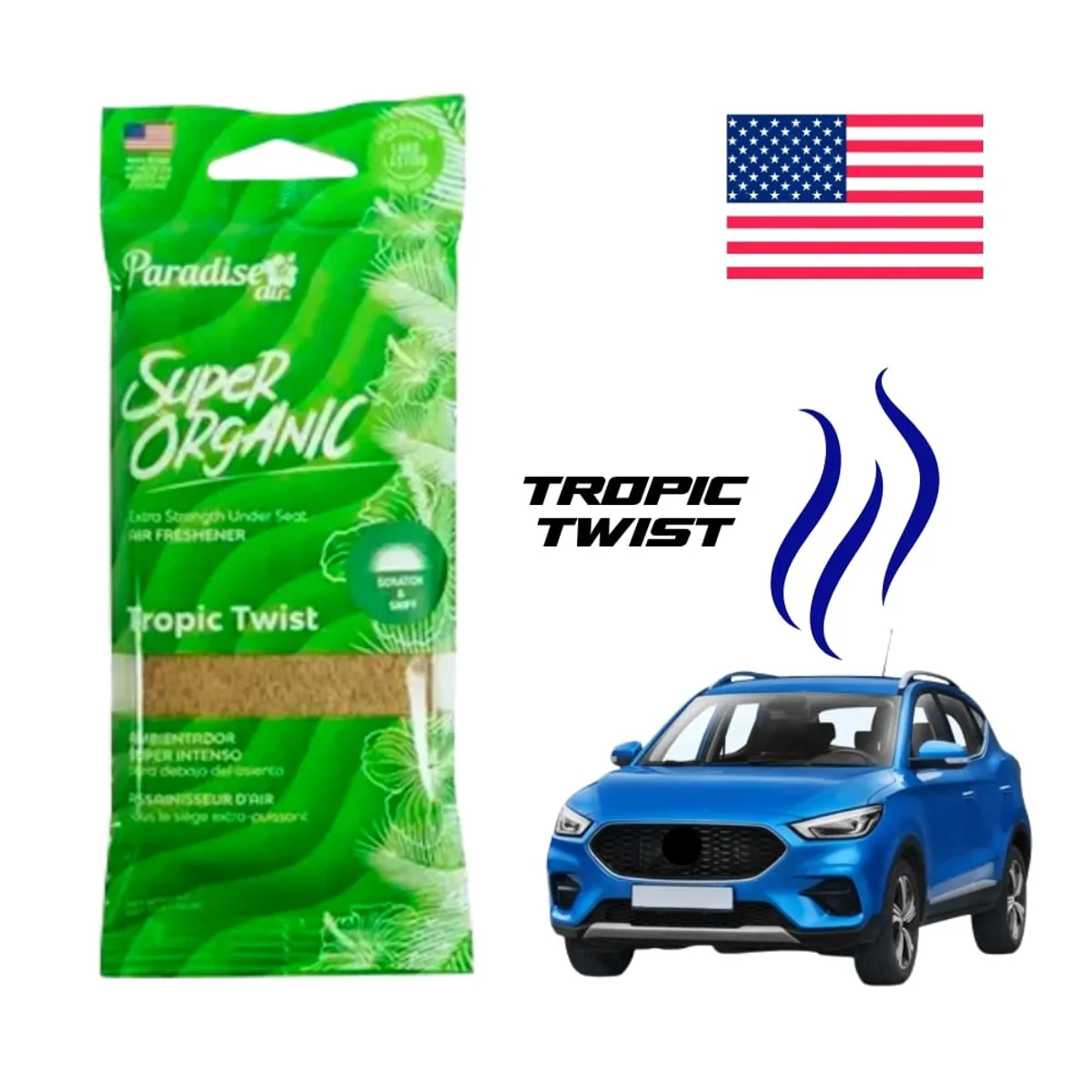 TECGO - AMBIENTADOR  PARADISE SUPER ORGANIC  TROPICAL TWIST