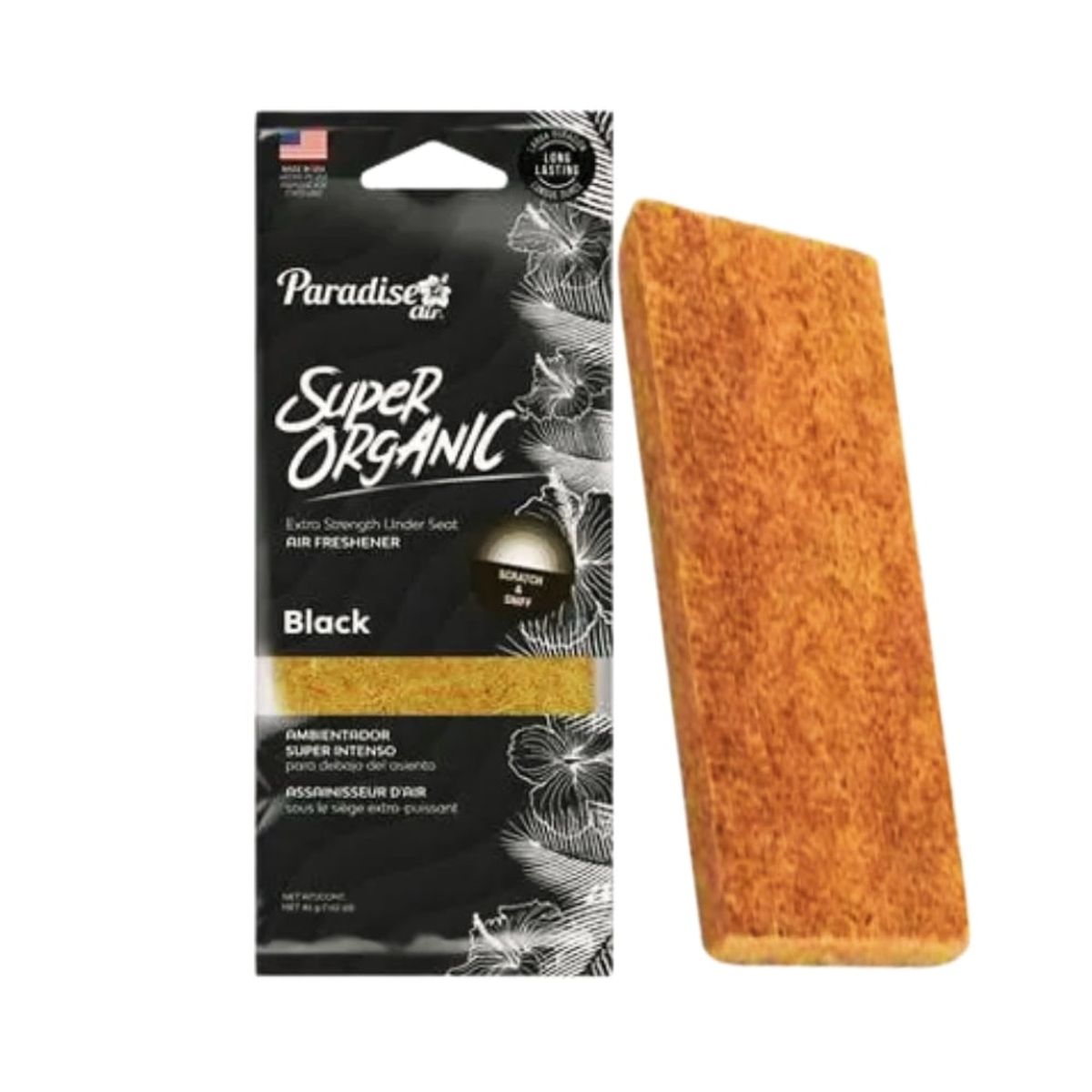 TECGO - AMBIENTADOR  PARADISE SUPER ORGANIC  BLACK