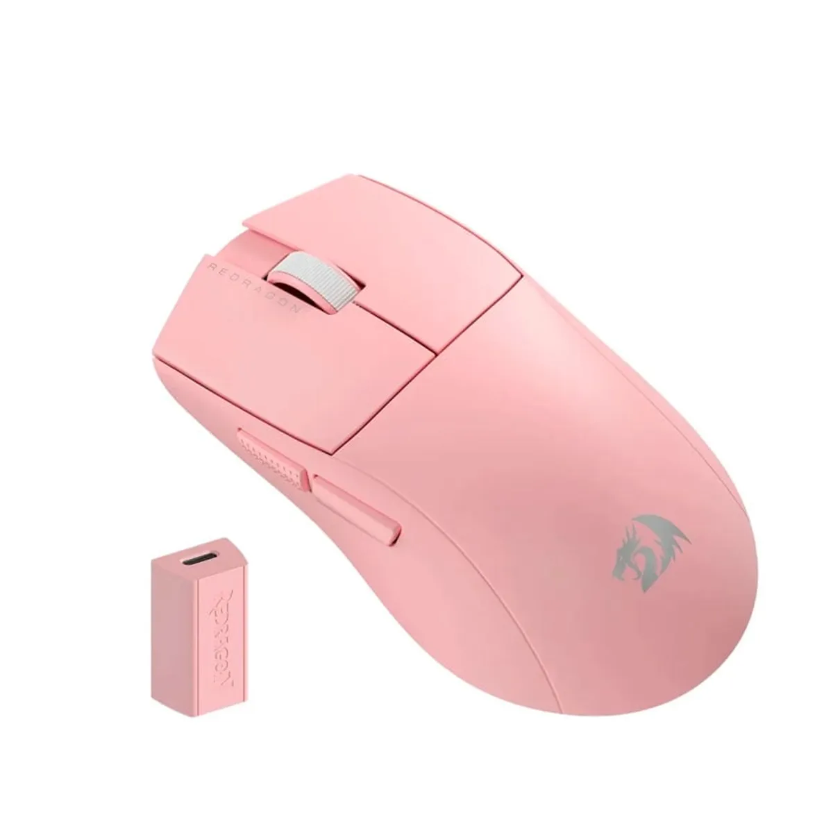 REDRAGON - Redragon K1NG PRO (4K Hz) Wireless Rosa  Mouse Gamer Inalámbrico