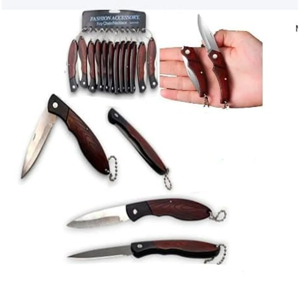 GENERICO - Mini Cuchilla Plegable Tipo Llavero