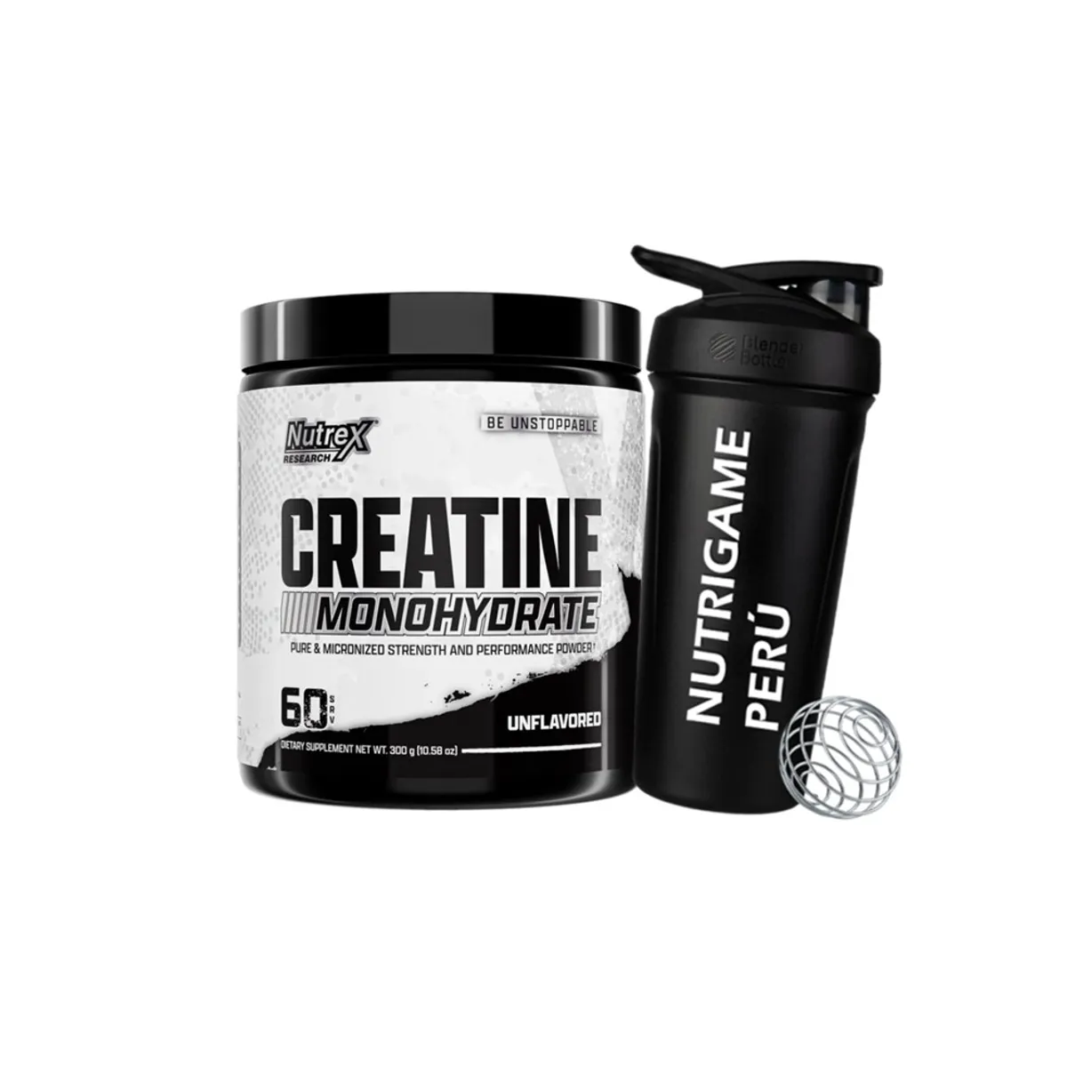 NUTREX RESEARCH - Creatina Nutrex 300Gr Monohidratada y Micronizada +Shaker