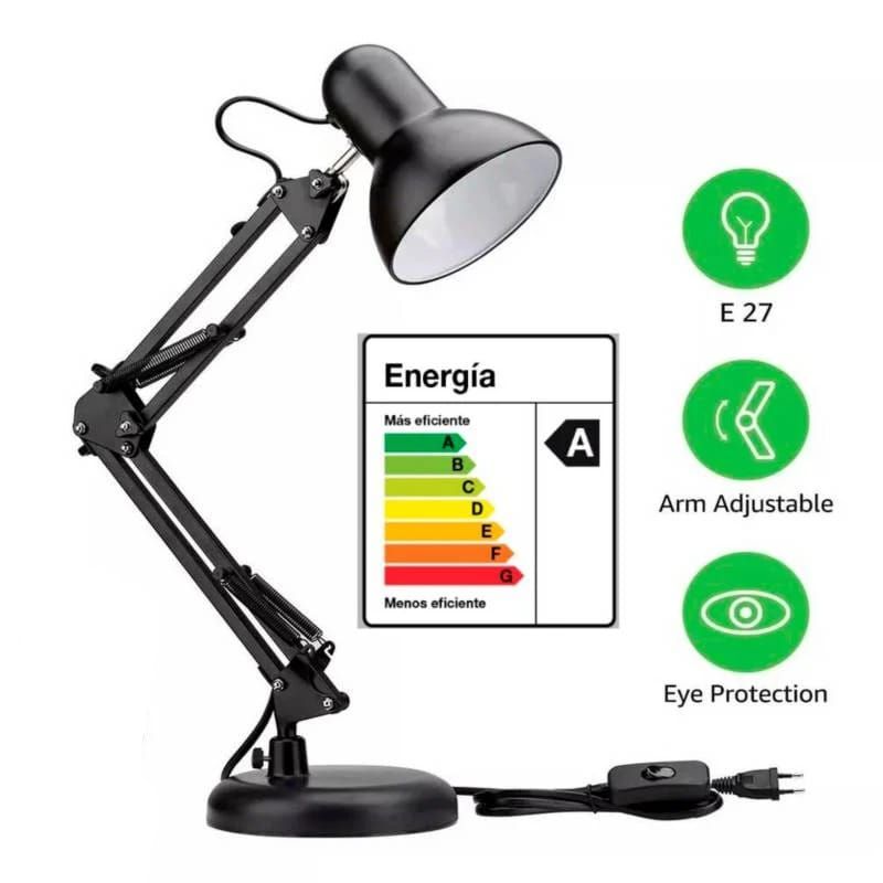 GENERICO - Lampara Led Escritorio o Mesa con Brazo Ajustable Regulable MT-811