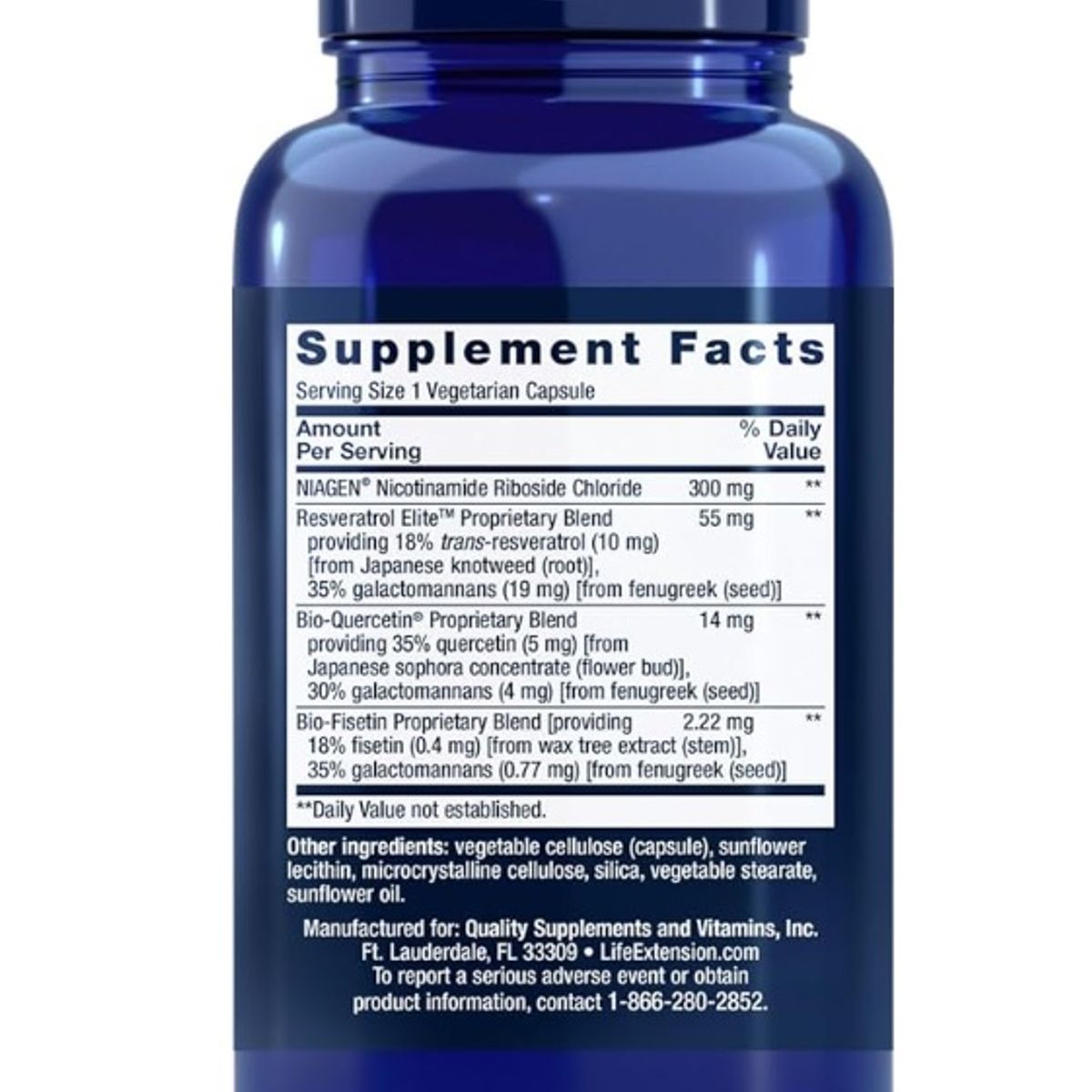 GENERICO - Resveratrol NAD 30 capsulas - Life Extension