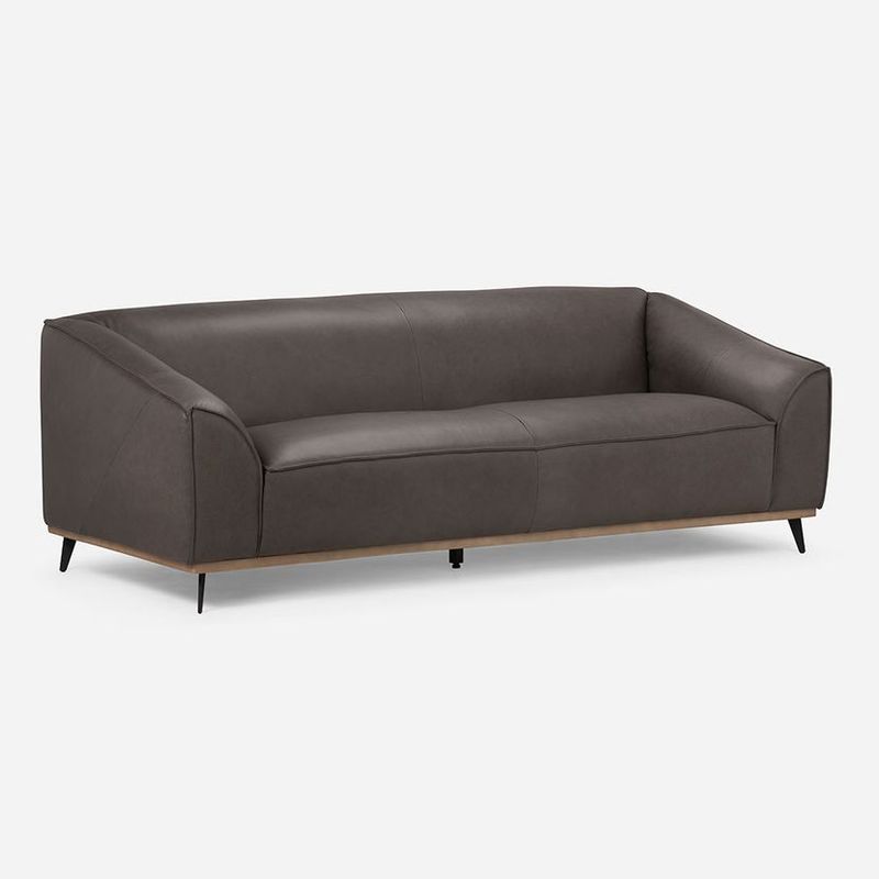 GENERICO - SOFA ROSEN 3CPO GARVEY CUERO CHARCOAL