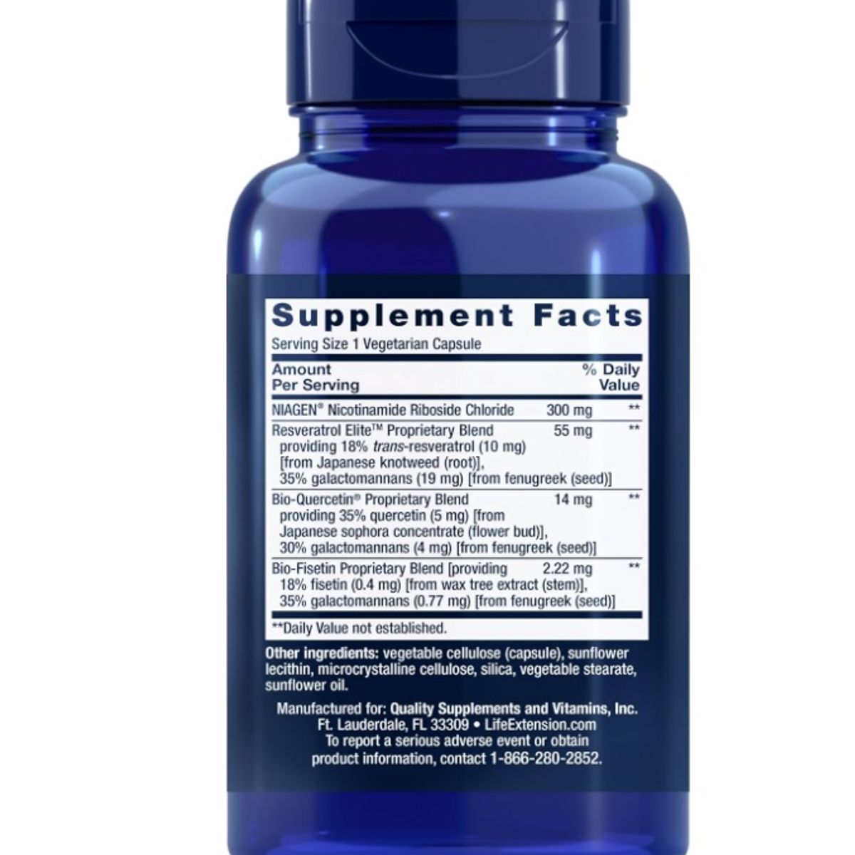 GENERICO - Resveratrol NAD 90 capsulas - Life Extension