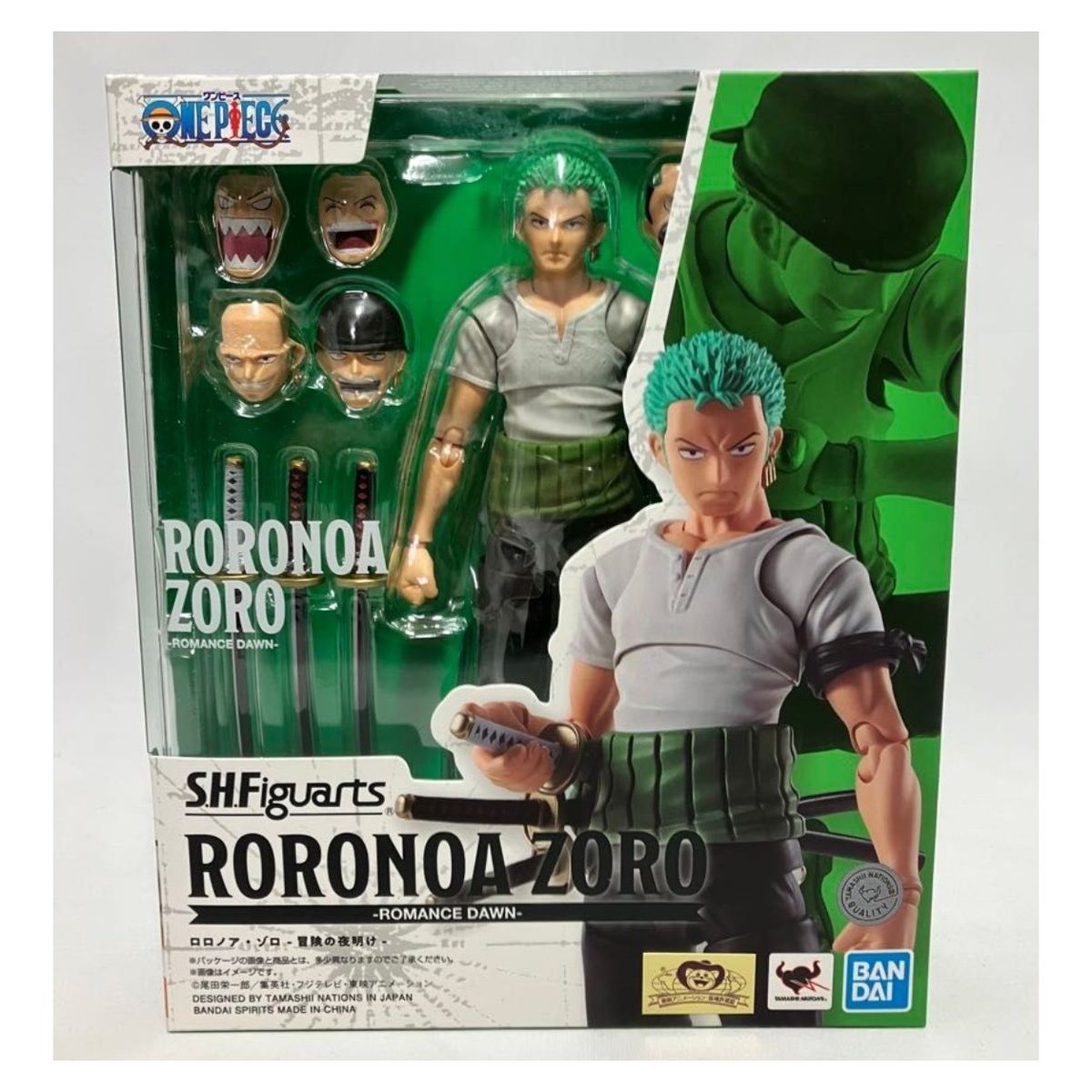 BANDAI - One Piece SH Figuarts Roronoa Zoro Romance Dawn