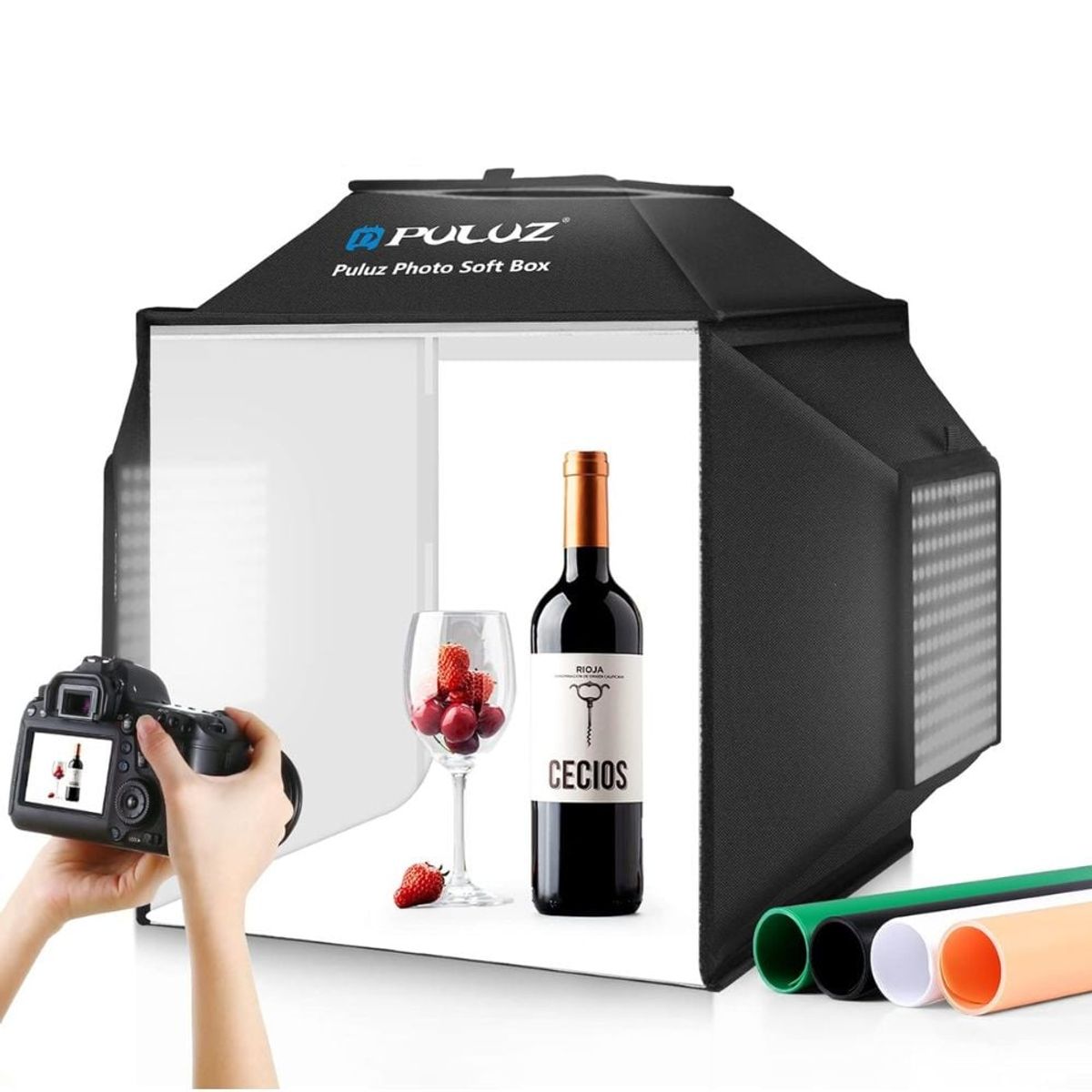 PULUZ - CAJA FOTOGRAFICA PULUZ 40x40cm 72 W Con Luz Lateral