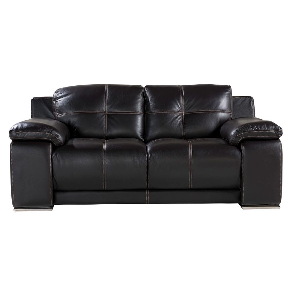SOFA 5037 2 CUERPOS CUERO CHOCOLATE, marca ROSEN - Foto 2