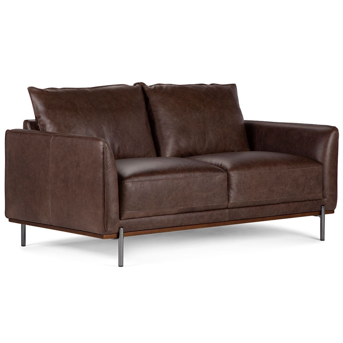 ROSEN - ROSEN SOFÁ WESTWOOD CUERO MORO 2 CUERPOS