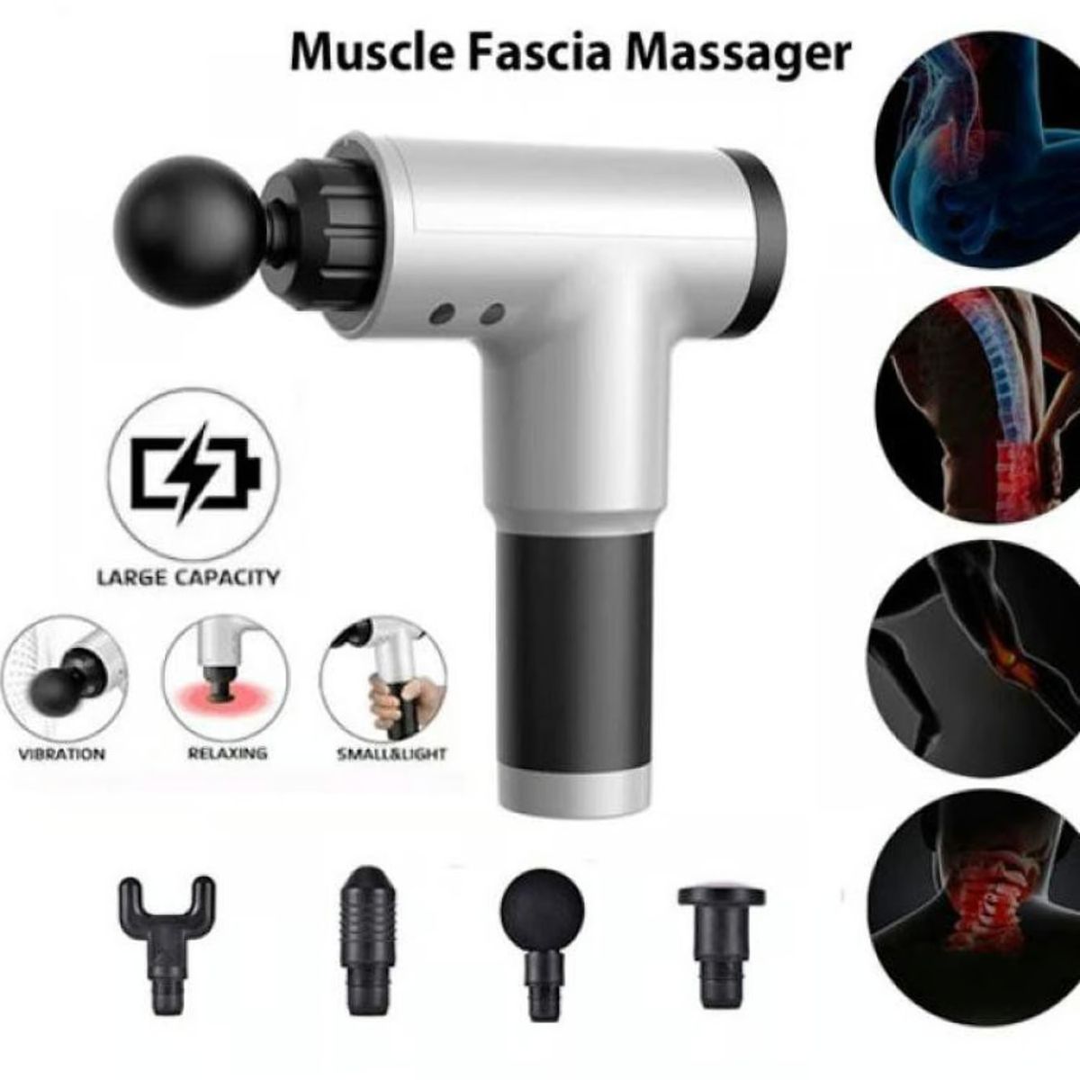 OEM - Masajeador de cuerpo deportivo FASCIAL GUN RECARGABLE