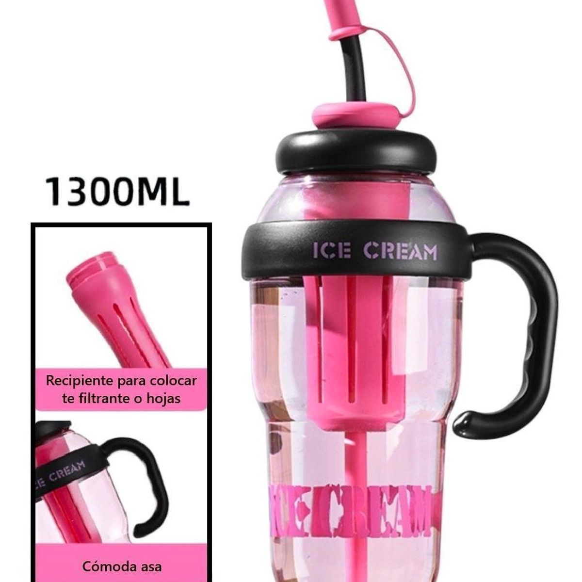 GENERICO - Mochila Kawaii porta laptop coral con llavero y pines más botellas