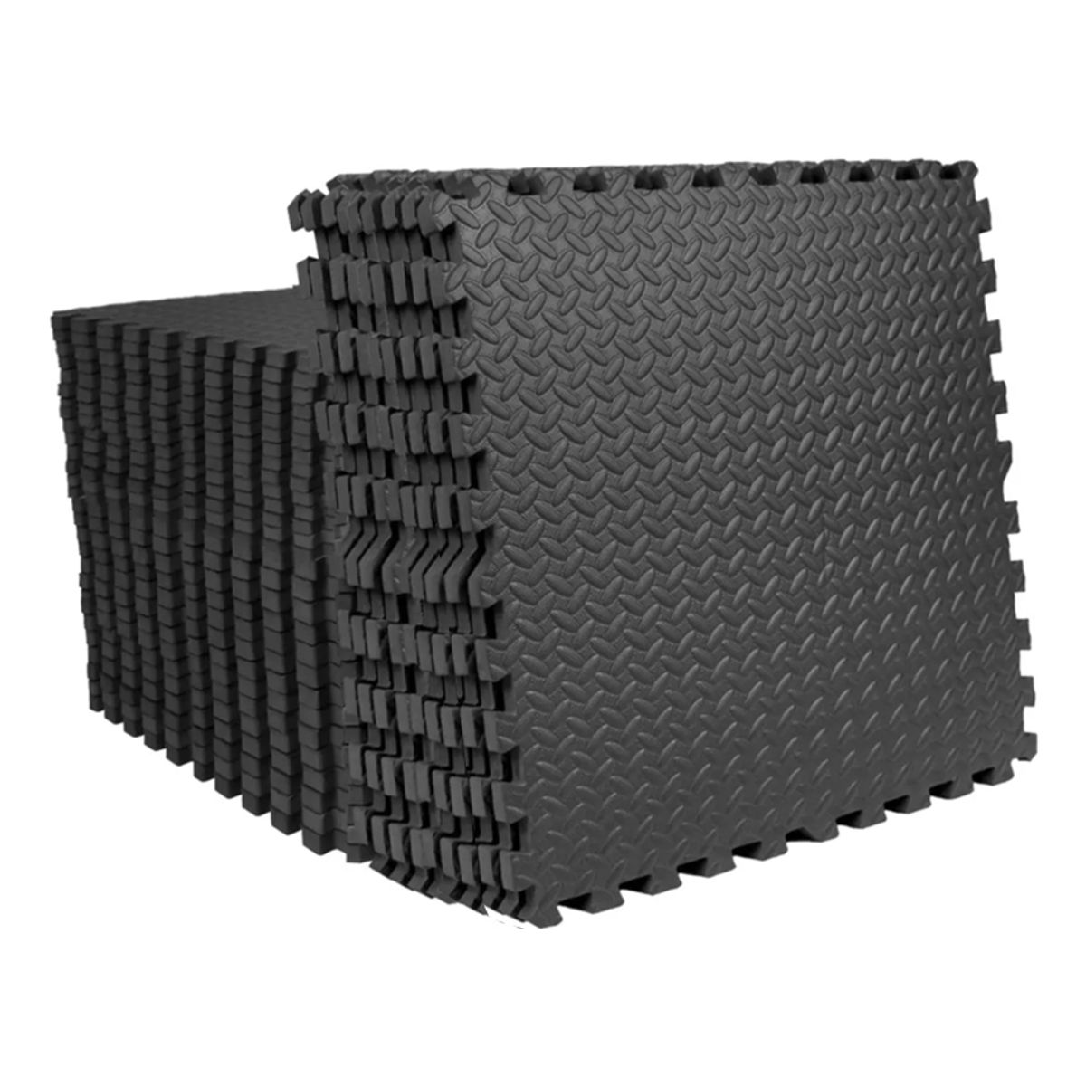 GENERICO - Pisos Eva Antigolpes Grueso 2,5 cm Grosor Negro