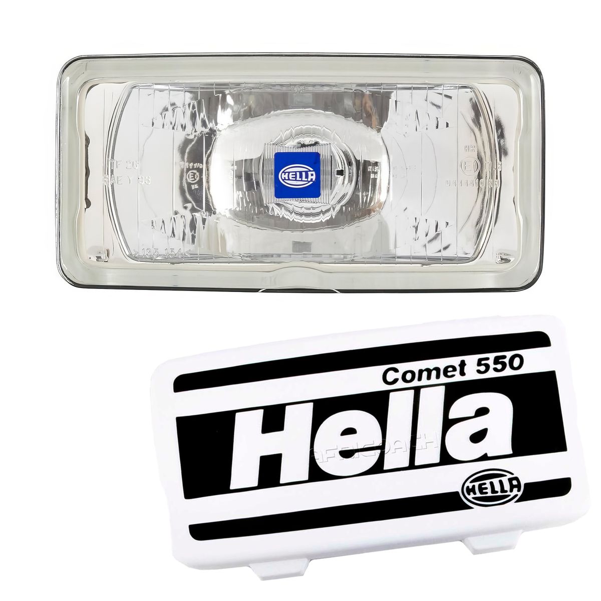 HELLA - Faro Neblinero Hella 550 Cuadrado Blanco