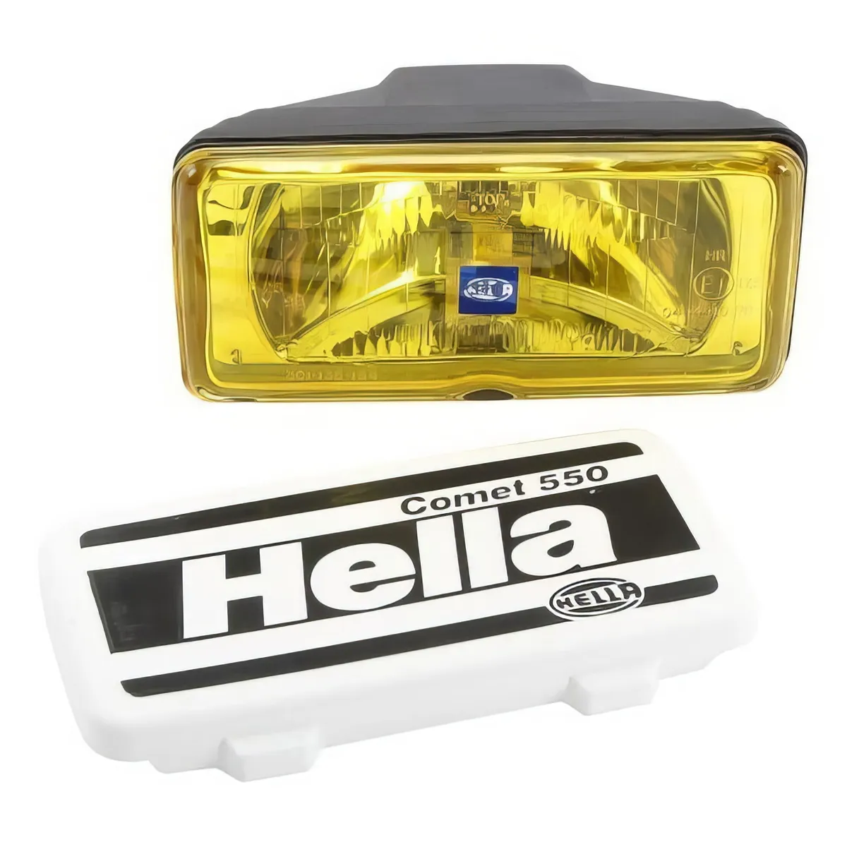 HELLA - Faro Neblinero Hella 550 Cuadrado Amarillo