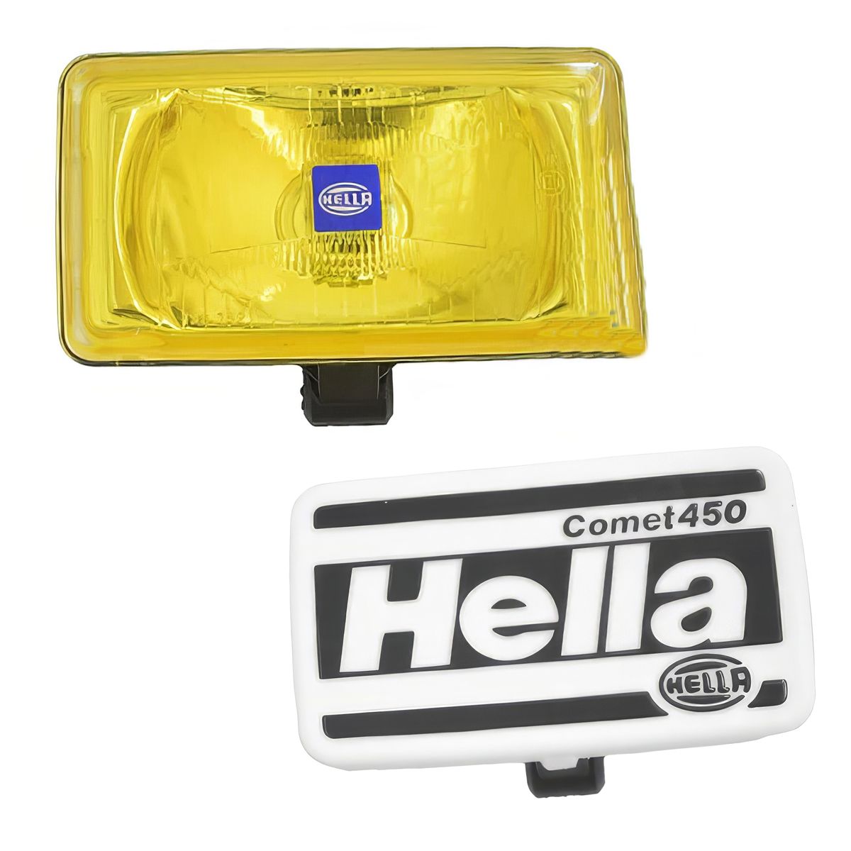 HELLA - Faro Neblinero Hella 450 Cuadrado Amarillo
