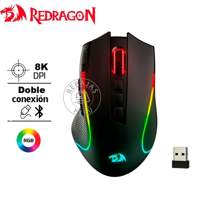 REDRAGON - Redragon Predator M612-PRO Wireless  Precisión y Libertad Sin Cables