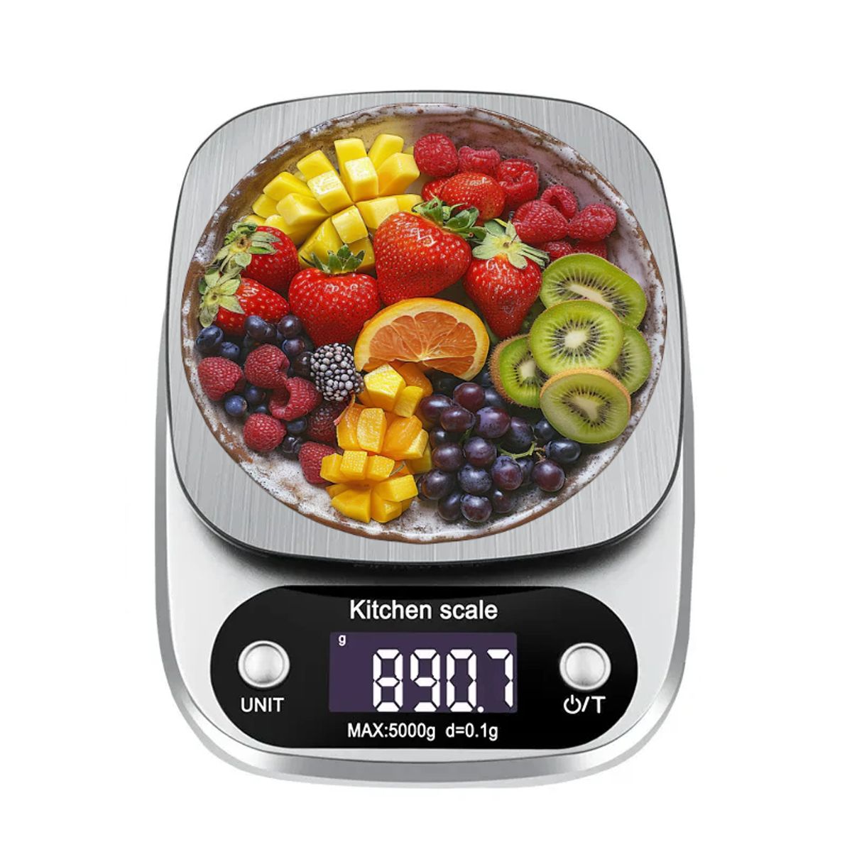 OEM - Balanza Digital Gramera Cocina 5kg con Plataforma de Acero Inoxidable