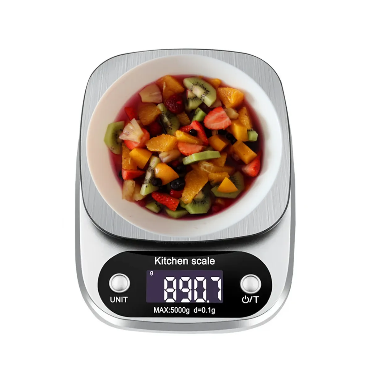 Balanza Gramera Cocina Digital 5kg con Plataforma de Acero Inoxidable, marca OEM - Foto Principal