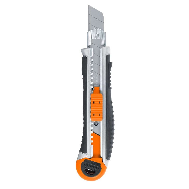 TRUPER - Cuchilla Cutter Hoja de 18mm Cuerpo Metálico Grip 16976 Truper Expert