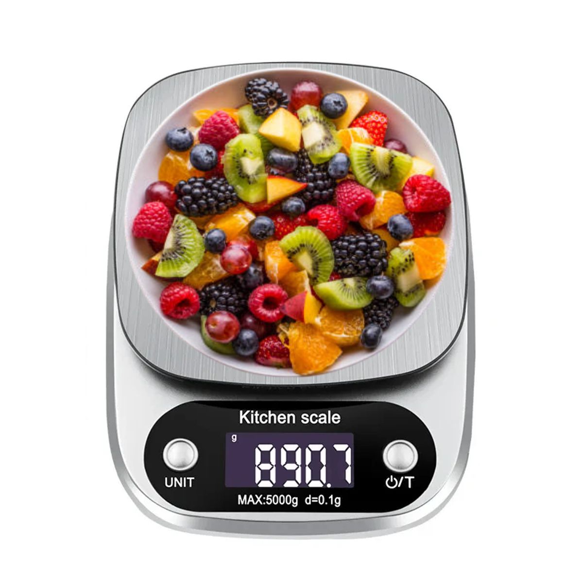 OEM - Balanza Cocina Gramera Digital 5kg con Plataforma de Acero Inoxidable