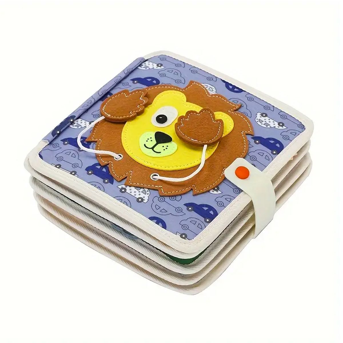 GENERICO - Libro de Tela Texturizado Leon Estimulacion Sensorial