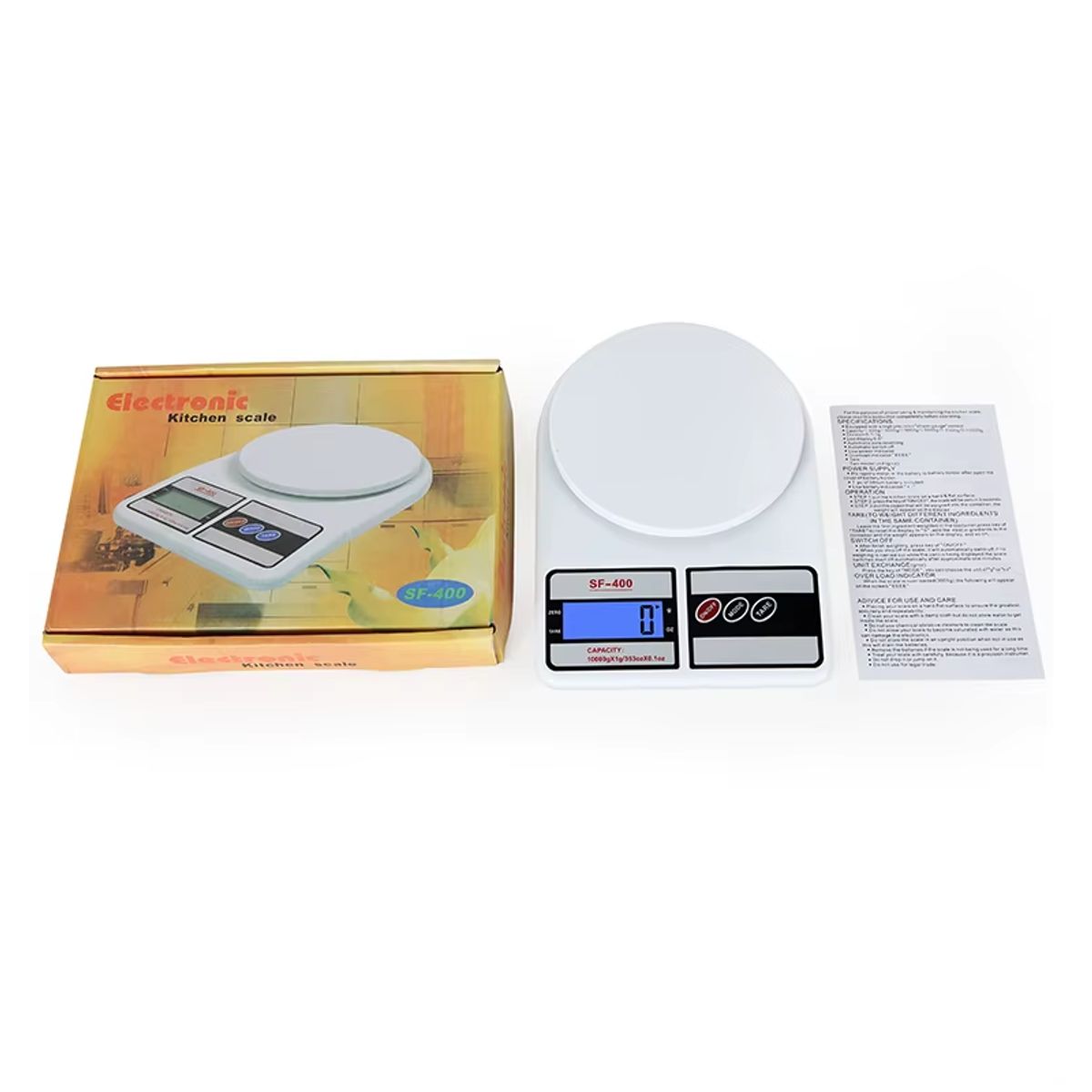 OEM - Balanza Digital Gramera 10kg Cocina Repostería Pantalla Retroiluminada