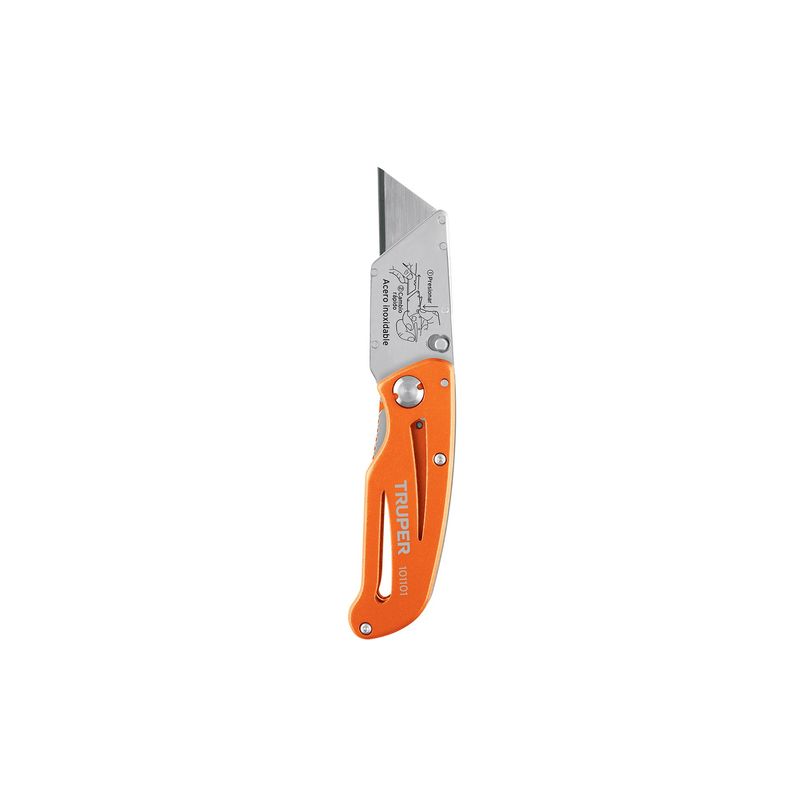 TRUPER - Cuchilla Cutter Hoja de 19mm intercambiable Plegable 101101 Truper