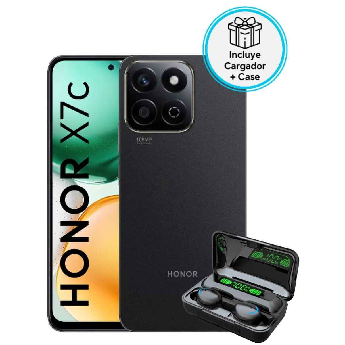 HONOR - HONOR X7C 256GB 8RAM - NEGRO + AUDIFONO