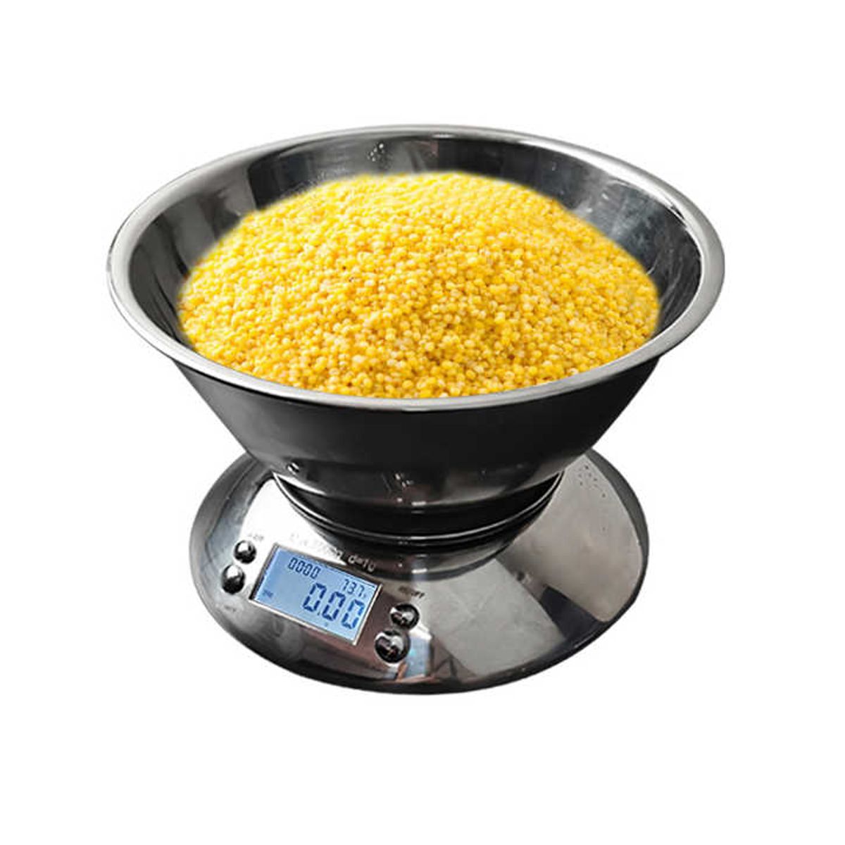 OEM - Balanza Digital Gramera 5kg Acero Inoxidable Temporizador Termómetro