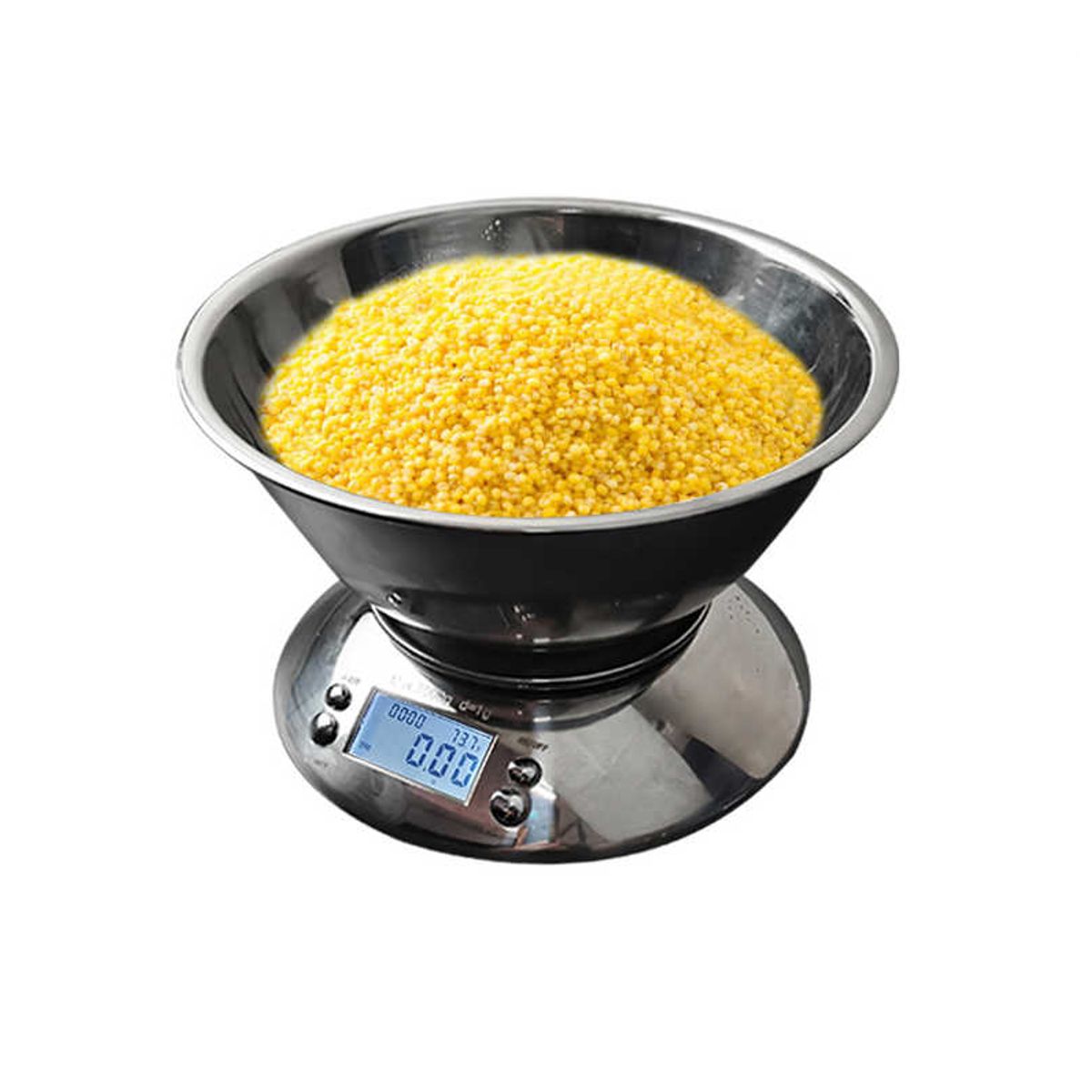 OEM - Balanza Digital Gramera 5kg Acero Inoxidable Temporizador Termómetro