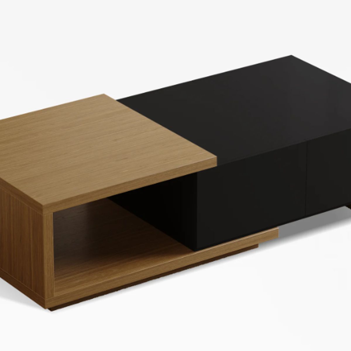 GENERICO - Mesa de Centro Rass - Marrón y Negro