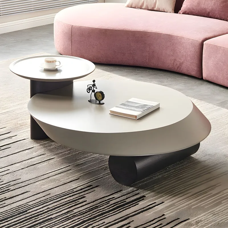 GENERICO - Mesa de Centro Rafael - Marrón y Beige