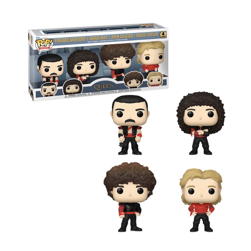 FUNKO - Queen Radio Gaga Funko Pop 4pack Exclusivo Freddie Mercury