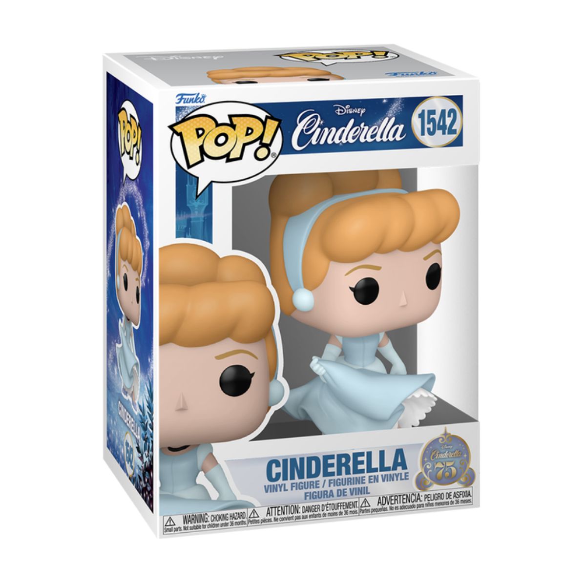 FUNKO - Cenicienta Funko Pop 1542 Cenicienta 75 Aniversario Original