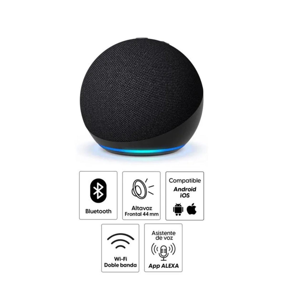 AMAZON - Parlante inteligente Amazon Echo Dot 5th Generación Negro