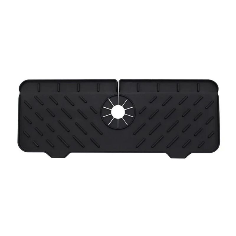 GENERICO - Almohadilla de Drenaje de Silicona para Baño Cocina - Negro