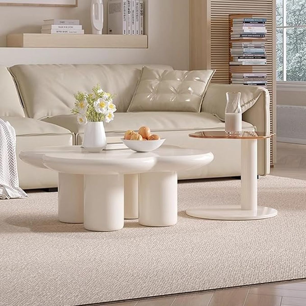 GENERICO - Mesa de Centro Trebol - Blanco