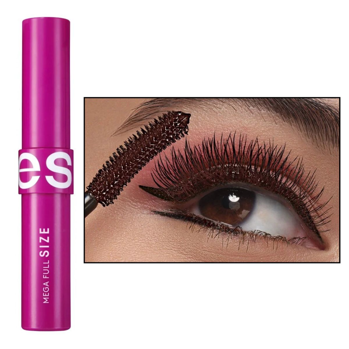 ESIKA - Rimel máscara de pestañas Mega full Size APA NEGRO-MARRÓN ÉSIKA
