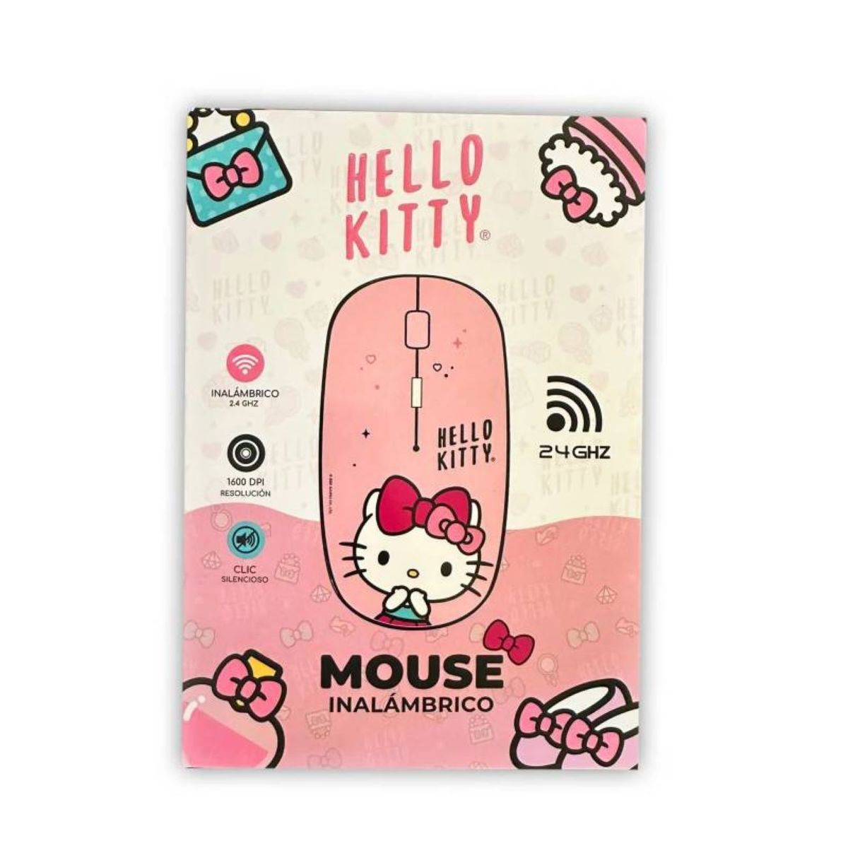 ROMAX - MOUSE INALAMBRICO HELLO KITTY 24GHZ 1600 DPI ORIGINAL