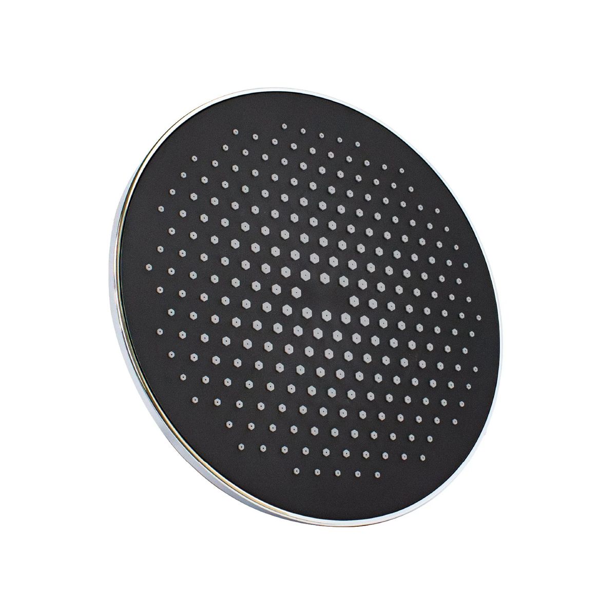 FRATELLI - Cabeza Ducha Redondo  9" en ABS Cromado Negro