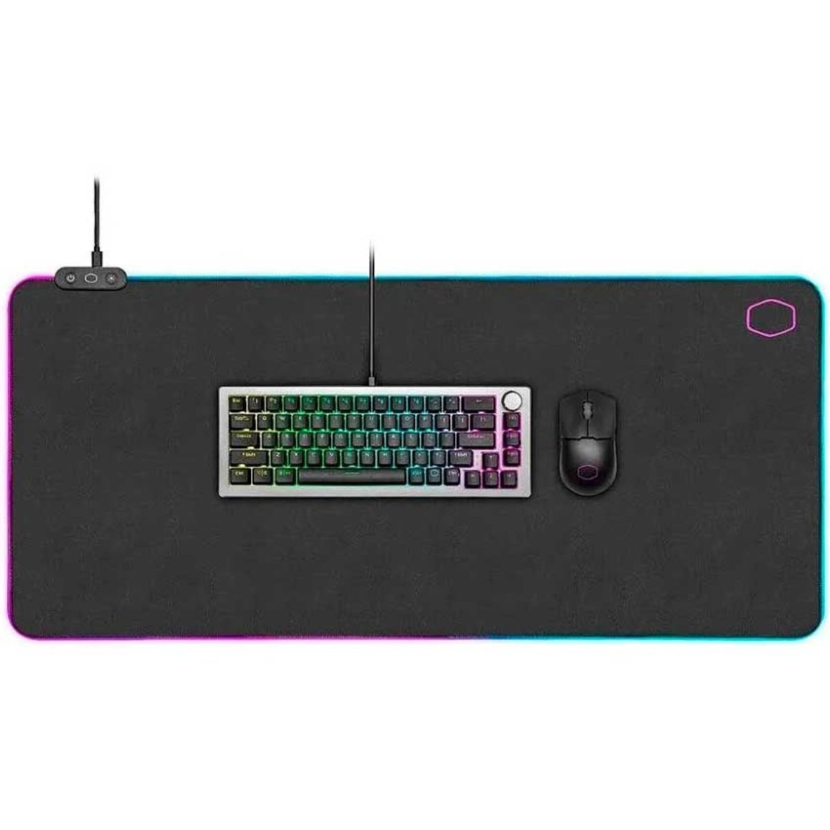 COOLER MASTER - Cooler Master MP751 XL RGB Mousepad 900mm Tejido Cordura Iluminación