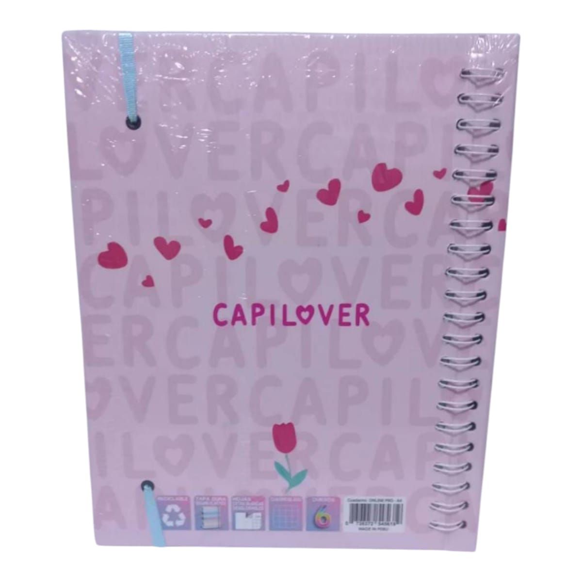 GENERICO - CUADERNO CAPIBARA  A4 ANILLADO 150 HOJAS