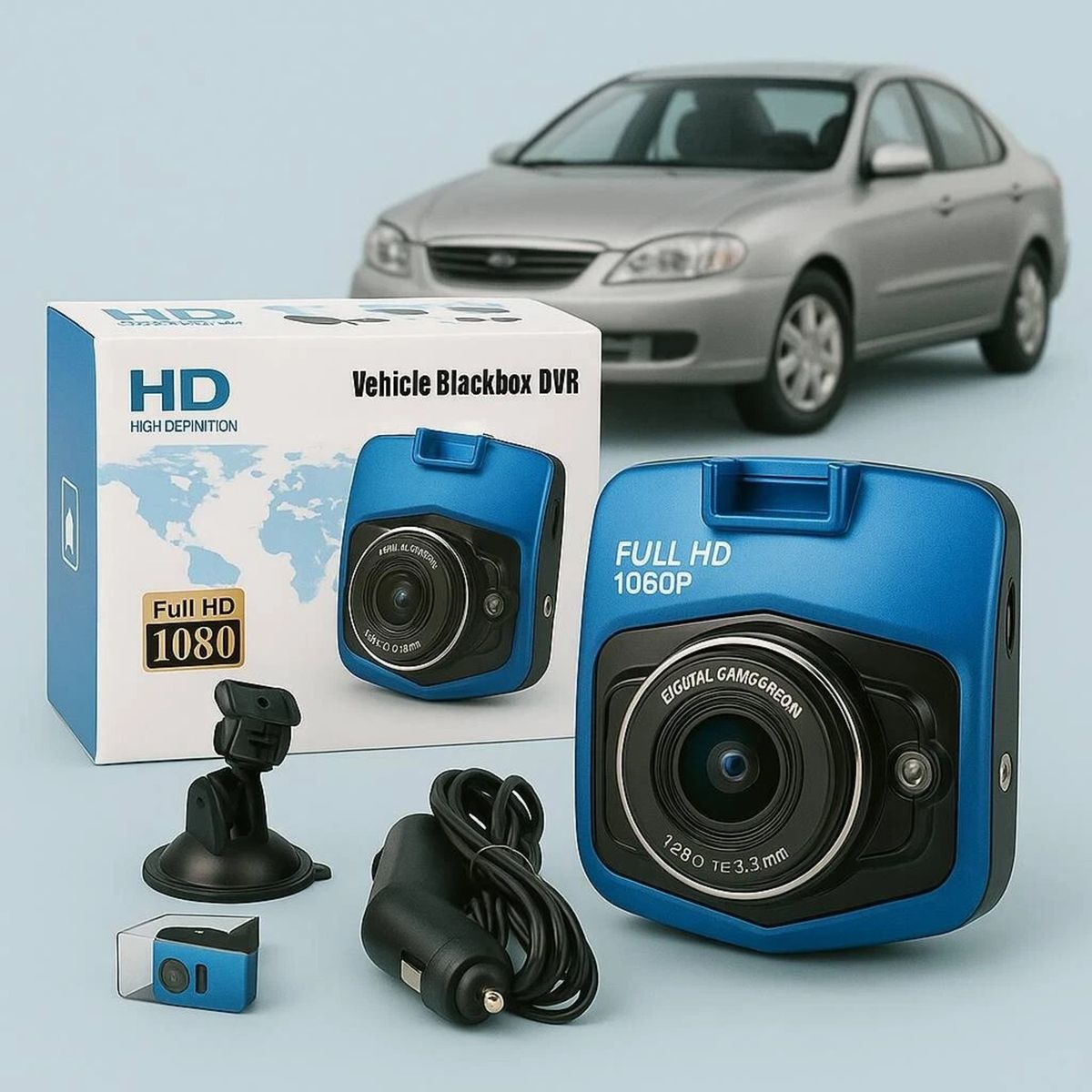 GENERICO - Camara para automovil Seguridad de conductor Interior y exterior