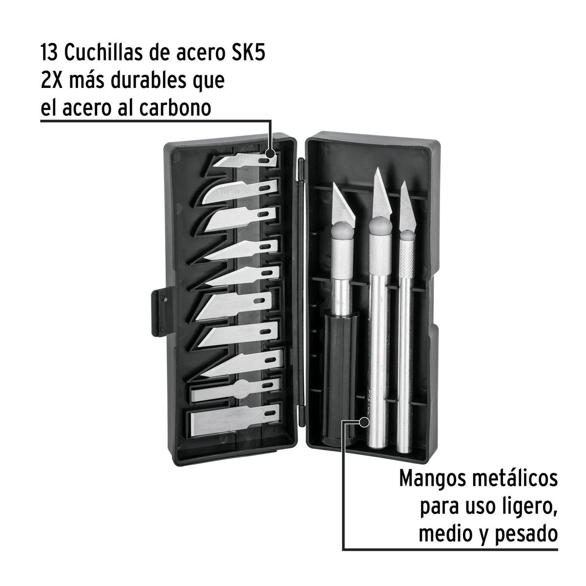 PRETUL - Cuchilla Cutter de Precisión Profesional Juego 22409 Pretul