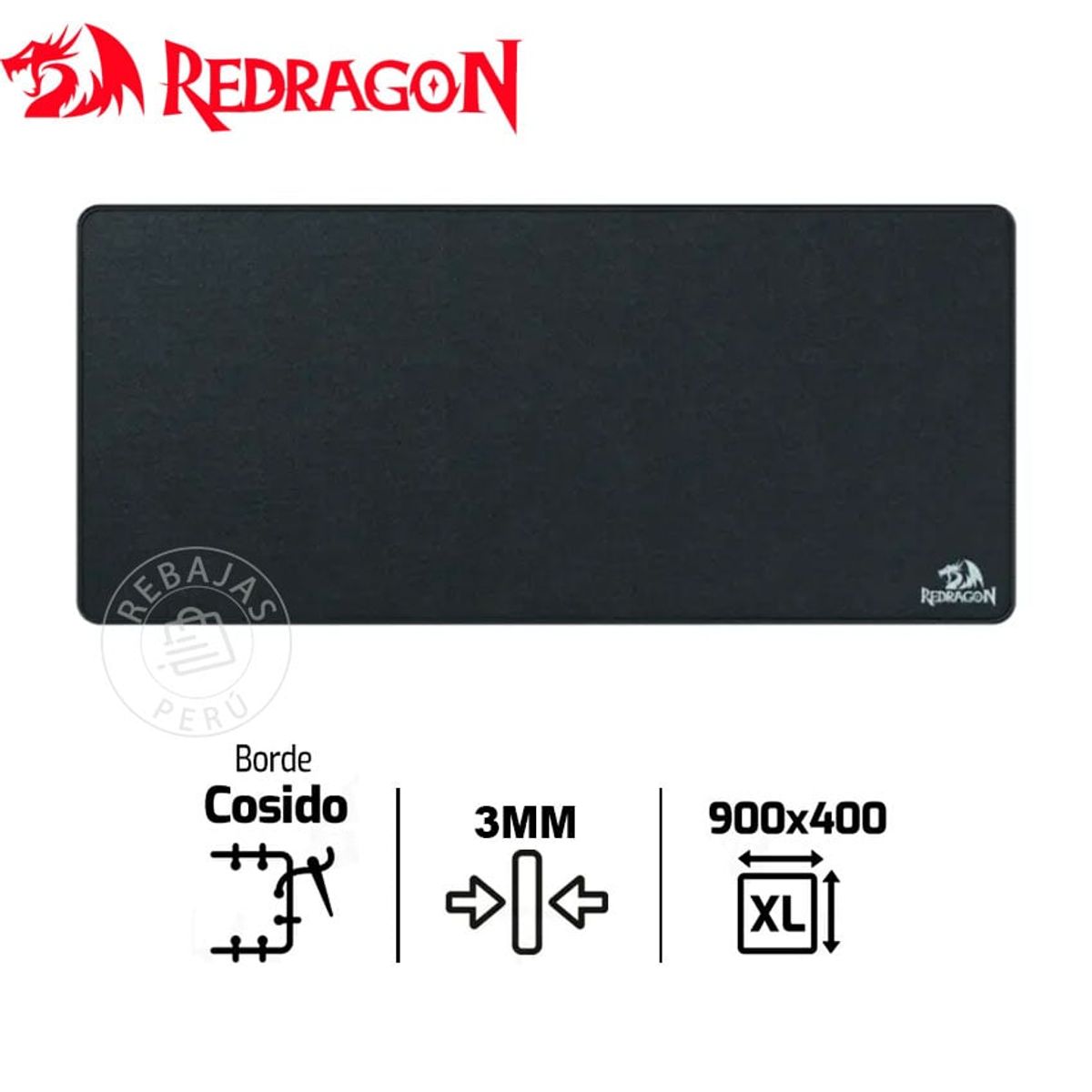 REDRAGON - Mousepad Redragon FLICK XL P032 Superficie Gamer Resistente al Agua